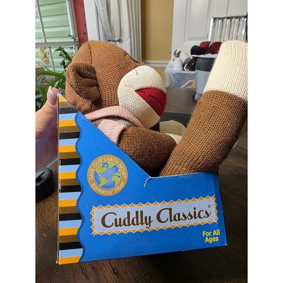 Cuddly Classics Sock Monkeys Dan Dee New Stuffed Toy - Picture 4 of 13